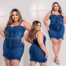 Conjunto plus size jeans premium com lycra ref:2459