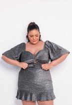 Conjunto Plus Size Lurex Festa com Saia Babado Conjunto Plus Size Lurex Festa com Saia Babado