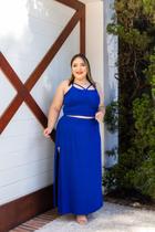 Conjunto Plus Size Saia com Shorts e Top de Alcinha Conjunto Plus Size Saia com Shorts e Top de Alcinha