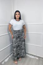 Conjunto Plus Size Saia Longa Zebra Moda Evangélica Conjunto Plus Size Saia Longa Zebra Moda Evangélica