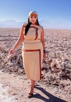 Conjunto Plus Size Saia Midi e Regata