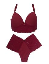 Conjunto plus size vip lingerie poliamida e renda