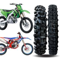 Conjunto Pneu 100/100-18 + 90/90-21 Nx 125 150 200 Trakmaste