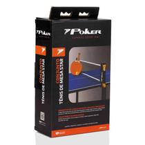 Conjunto Poker Tenis de Mesa 2 Raquetes + 3 Bolas - Ptoverm