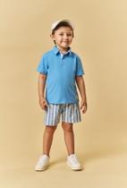 Conjunto Pokotinha Masculino Polo de Piquet e Bermuda Listrada Tamanho (2ao4) Conjunto Pokotinha Masculino Polo de Piquet e Bermuda Listrada Tamanho (2ao4)