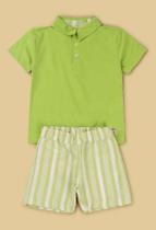Conjunto Pokotinha Masculino Polo Em Piquet E Bermuda Listrada Tamanho (2ao4) Conjunto Pokotinha Masculino Polo Em Piquet E Bermuda Listrada Tamanho (2ao4)