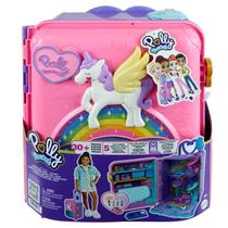 Conjunto - Polly Pocket - Pollyville Resort Roll Away MATTEL