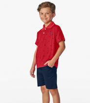 Conjunto Polo com Bermuda Trick Nick Vermelho Conjunto Polo com Bermuda Trick Nick Vermelho