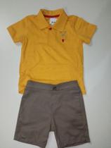 Conjunto polo malha bermuda infantil tamanho 03 Conjunto polo malha bermuda infantil tamanho 03