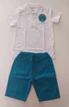 Conjunto polo malha com bermuda infantil tamanho 06 Conjunto polo malha com bermuda infantil tamanho 06