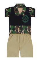 Conjunto Polo Militar e Short - Destak