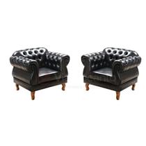 Conjunto Poltronas Chesterfield Elisabeth Via Encanto Courano Preto Conjunto Poltronas Chesterfield Elisabeth Via Encanto Courano Preto