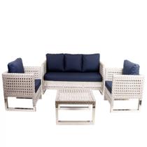 Conjunto Poltronas Itália Para Jardim, Área externa, Decoração Trama Original