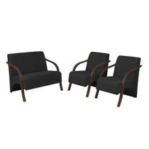 Conjunto Poltronas Vênus 1 Dois Lugares 2 Um Lugar Braços Em Madeira 1 Namoradeira D Salla Suede Conjunto Poltronas Vênus 1 Dois Lugares 2 Um Lugar Braços Em Madeira 1 Namoradeira D Salla Suede