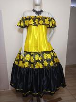 Conjunto Pomba Gira 2 Peças Cigana Umbanda Candomble Roupa de Santo tamanho unico Conjunto Pomba Gira 2 Peças Cigana Umbanda Candomble Roupa de Santo tamanho unico