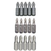 Conjunto Ponta Bits PH1 PH2 PH3 25mm Magnética Antiderrapante Kit 15 Peças Titânio Phillips CTPOHR Conjunto Ponta Bits PH1 PH2 PH3 25mm Magnética Antiderrapante Kit 15 Peças Titânio Phillips CTPOHR