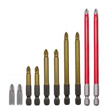 Conjunto Ponta Bits PH2 25mm 50mm 70mm 90mm 127mm Kit 10 Peças Titânio Magnética Antiderrapante Parafusadeira Mercantil Ecommerce