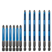 Conjunto Ponta Bits PH2 70mm + 127mm XL Kit 10 peças Magnética Antiderrapante Ponteira Parafusadeira Imã Aço Maxprospa