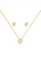 Conjunto Ponto de Luz Banhado a Ouro 18K Conjunto Ponto de Luz Banhado a Ouro 18K