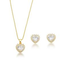 Conjunto ponto de luz luxo coração