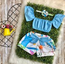 Conjunto Pop Colors Bia com Faixa de Cabelo Tam.2