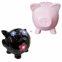 Conjunto Porco Cofre De Guardar Moedas Porquinho Cofre Para Moedas Conjunto Porco Cofre De Guardar Moedas Porquinho Cofre Para Moedas
