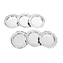 Conjunto Porta-Copos 6 Pçs Bebidas Drinks Mesa Descanso Bartender em Aço Inox Conjunto Porta-Copos 6 Pçs Bebidas Drinks Mesa Descanso Bartender em Aço Inox