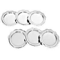 Conjunto Porta-copos Bebidas em Aço Inox 6 pçs Pantheon