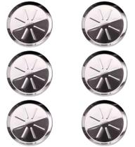 Conjunto Porta-copos em aço Inox 6 Peças Mesa Luxo - forma