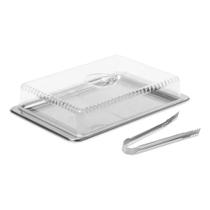 Conjunto Porta Frios em Inox 3 Peças Atina 1413/100 - Brinox Conjunto Porta Frios em Inox 3 Peças Atina 1413/100 - Brinox