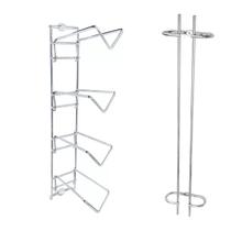 Conjunto Portas Taças 42cm e Suporte Adega de Parede para Garrafa de Vinho Duler Cromado