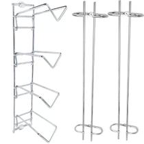 Conjunto Portas Taças 42cm e Suporte Adega de Parede para Garrafa de Vinho Duler Cromado Conjunto Portas Taças 42cm e Suporte Adega de Parede para Garrafa de Vinho Duler Cromado