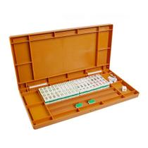 Conjunto Portátil De Mini Mahjong Com Mesa Dobrável Para Viagens, Lazer Familiar, Jogo De Tabuleiro