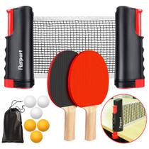 Conjunto Portátil de Pás de Ping Pong FBSPORT com Rede Retrátil