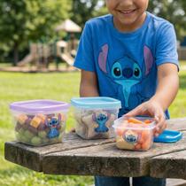 Conjunto pote com 3un conect stitch 140ml 270ml 470ml