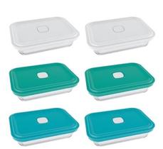 Conjunto Pote Vidro Marinex Facilita 750ml 6un