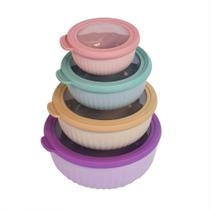Conjunto Potes com Tampa 4 Peças N226181-1-Quanhe