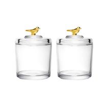 Conjunto Potes De Cristal Fofos Decorativos Centro De Mesa