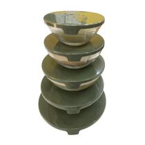 Conjunto Potes De Vidro Casa Vita Cozinha Organização Cor:Verde