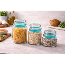 Conjunto Potes Hermeticos Vidro Sortidos Organizador Alimentos Conservacao Conjunto Potes Hermeticos Vidro Sortidos Organizador Alimentos Conservacao