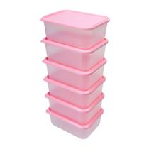 Conjunto potes leve 6 pague 5 azaleia 850ml rosa dup Conjunto potes leve 6 pague 5 azaleia 850ml rosa dup