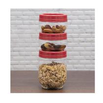 Conjunto Potes Organizador Gire E Trava Com 3 Pçs Conjunto Potes Organizador Gire E Trava Com 3 Pçs