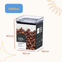 Conjunto Potes Organizadores Herméticos Empilháveis Acrílico Armazenamento Conservação de Alimentos Conjunto Potes Organizadores Herméticos Empilháveis Acrílico Armazenamento Conservação de Alimentos