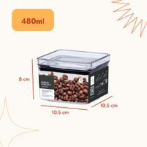 Conjunto Potes Organizadores Herméticos Empilháveis Acrílico Armazenamento Conservação de Alimentos Conjunto Potes Organizadores Herméticos Empilháveis Acrílico Armazenamento Conservação de Alimentos