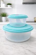 Conjunto Potes Plástico 550ml + 2,2L Multiuso Cozinha