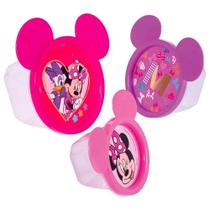 Conjunto Potes Plaústil Conect Redondo Minnie - 8 Embalagem com 3 Unidades