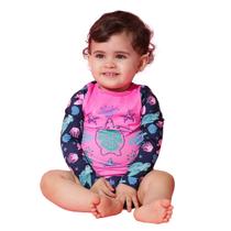 Conjunto Praia Bebê Proteção UV Tartarugas Marinho Everly Conjunto Praia Bebê Proteção UV Tartarugas Marinho Everly