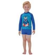Conjunto praia camiseta sunga proteção uv shark marlan Conjunto praia camiseta sunga proteção uv shark marlan
