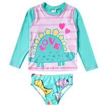 Conjunto Praia Dina Love Elastano Proteção UV 50+ - Tip Top
