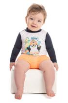 Conjunto Praia e Piscina Bebê Blusa Manga Longa Com proteção Solar 6716